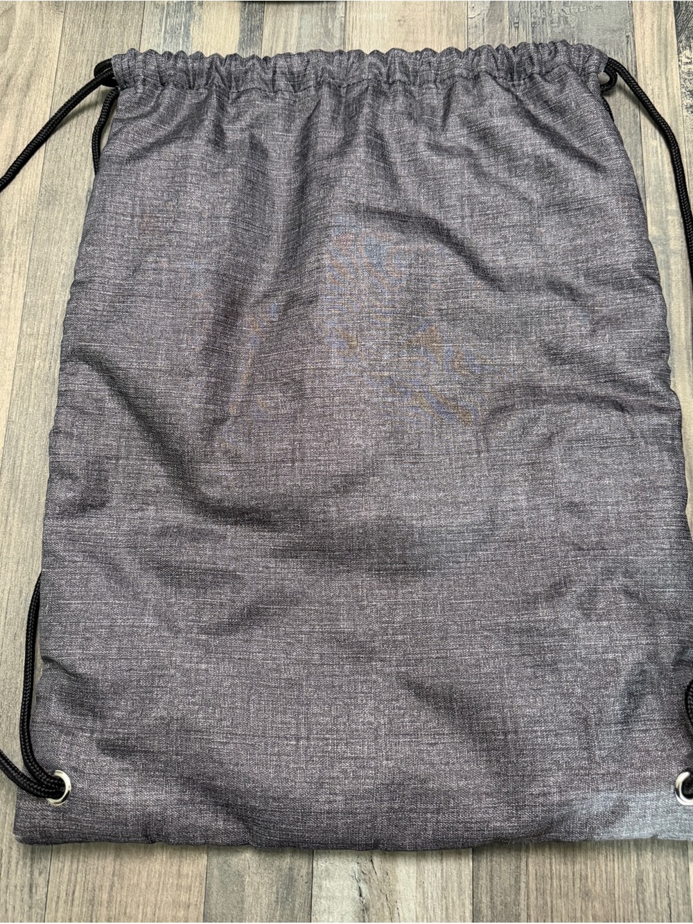 thirty-one Gray Drawstring Cinch Bag with Red Jeep - Picture 3 of 4